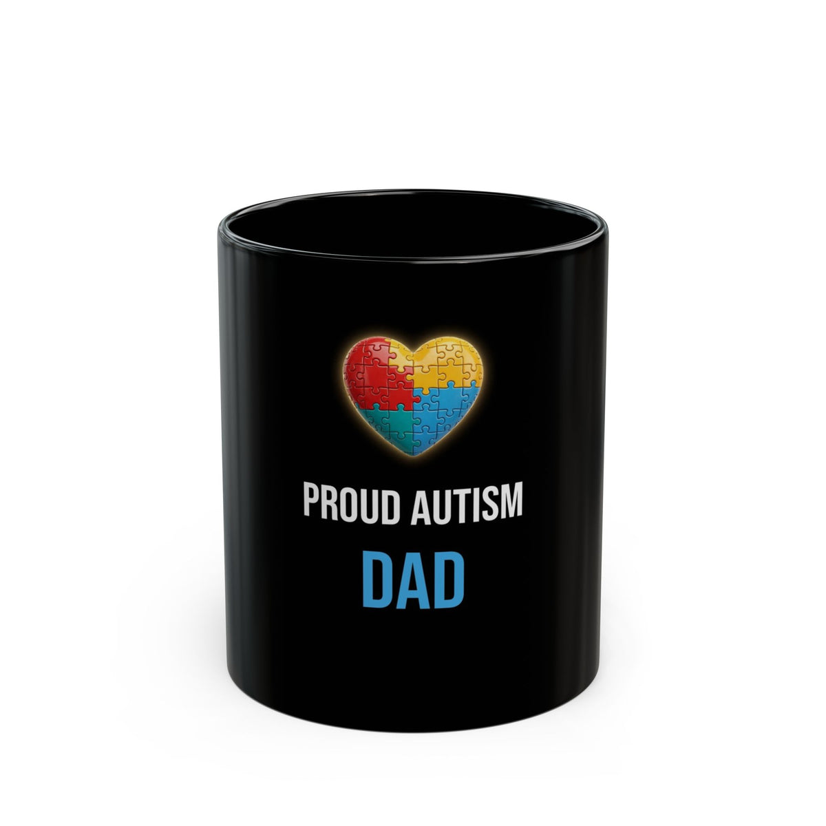 Proud Autism Dad — Black Mug