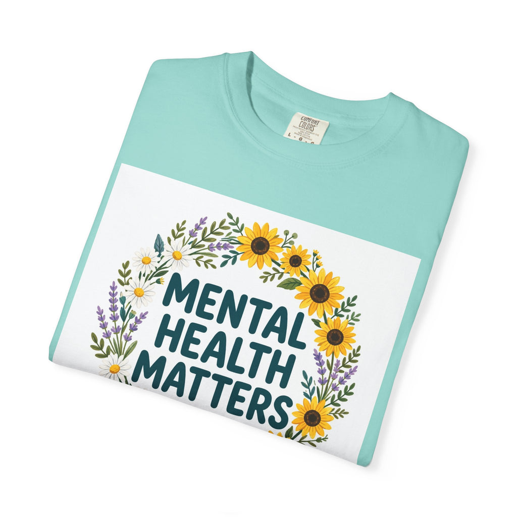 Mental Health Matters – Floral Awareness T-Shirt