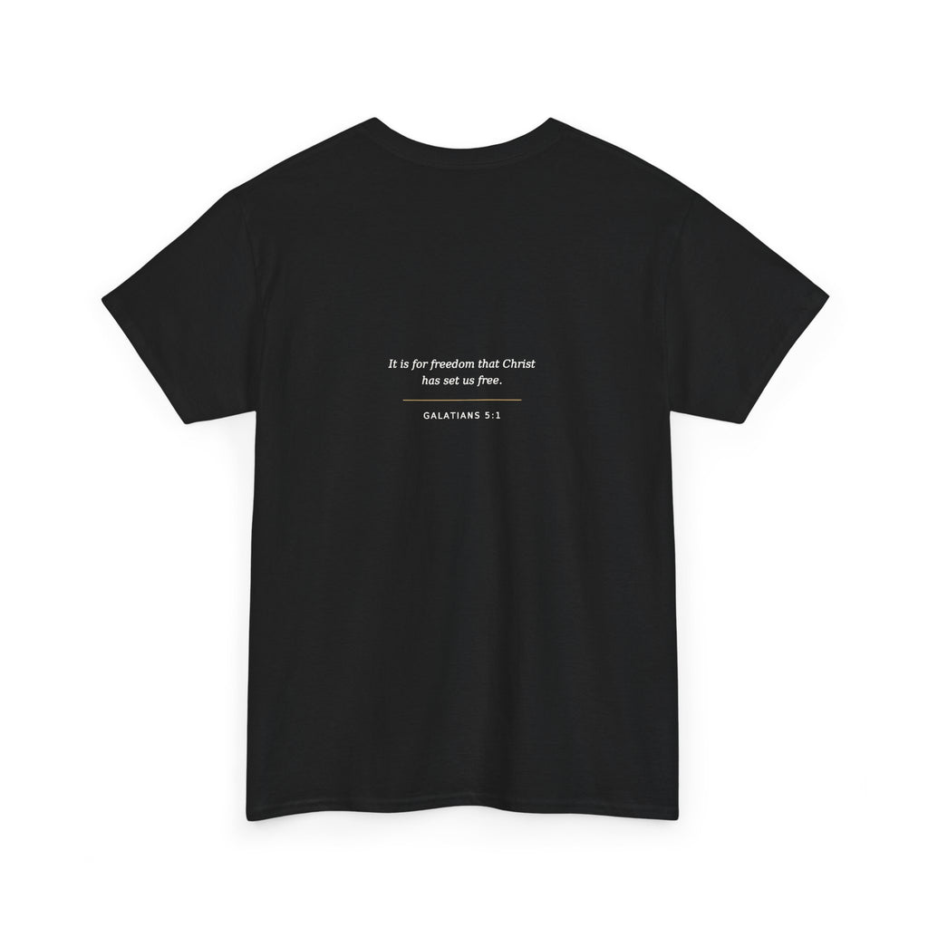 Chain Breaker Christian Graphic T-Shirt – Galatians 5:1 Bible Verse