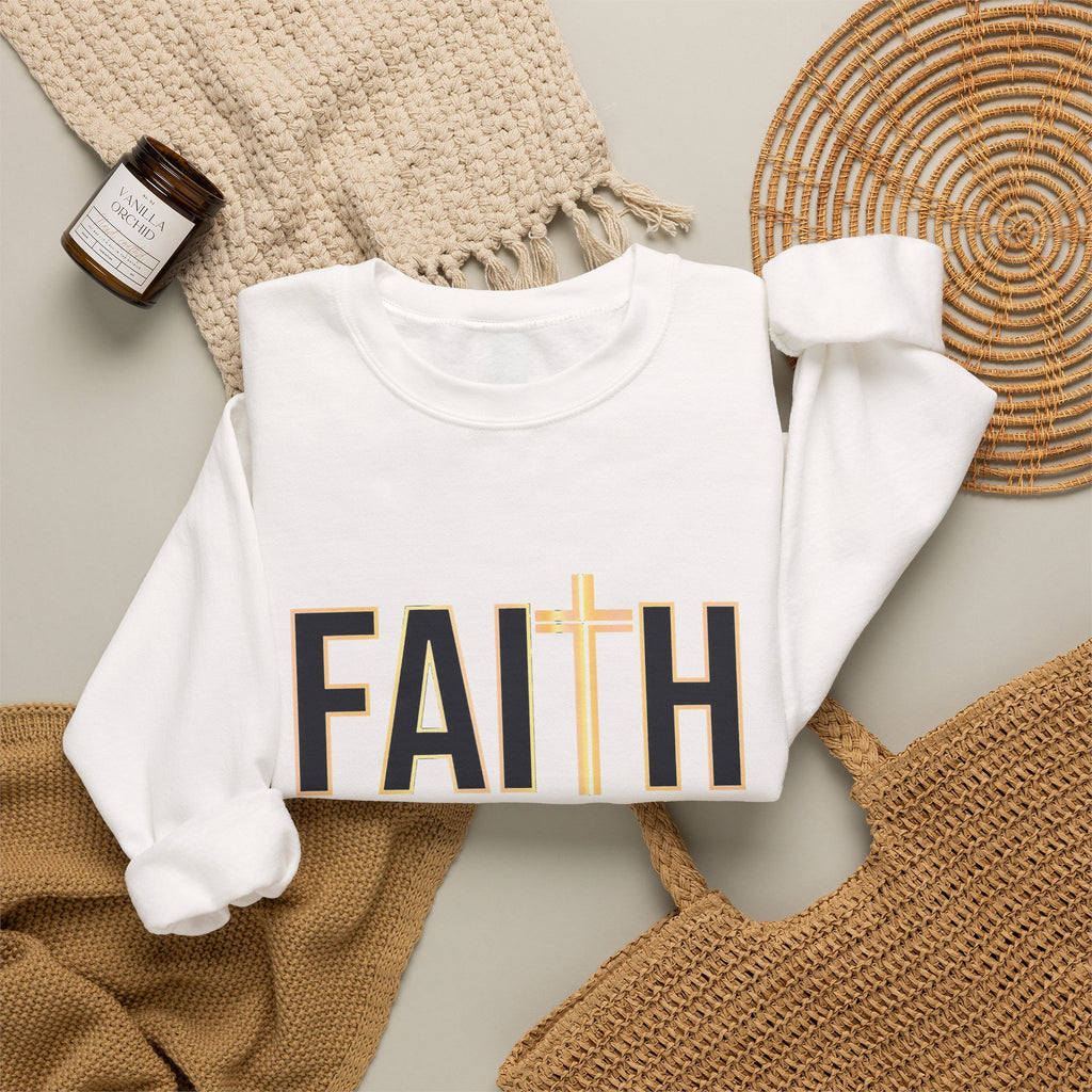 Faith Over Fear – Christian Crewneck Sweatshirt (Light Colors)