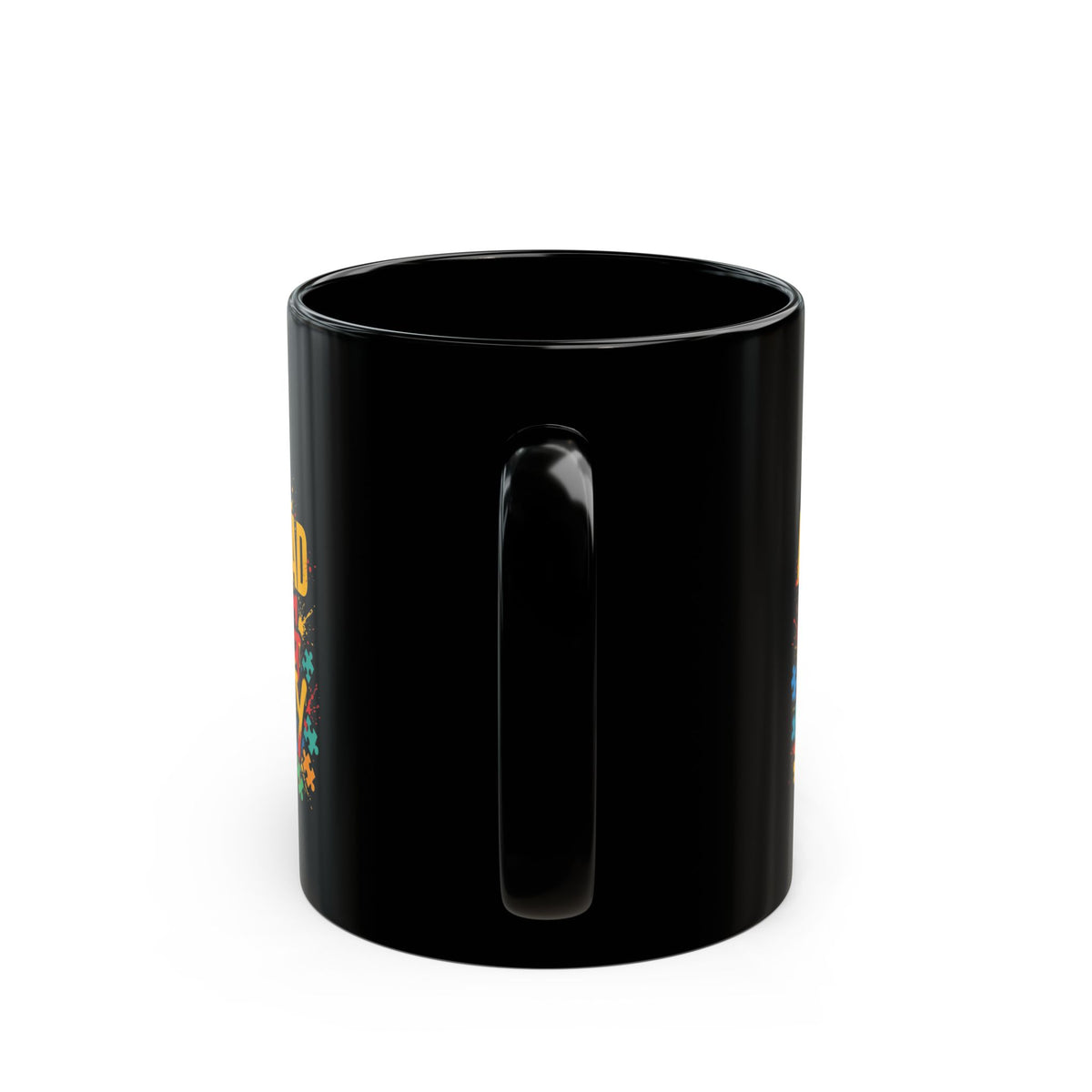 Autism Dad Raising Royalty — Black Mug