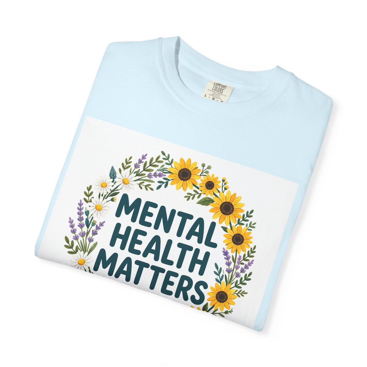 Mental Health Matters – Floral Awareness T-Shirt