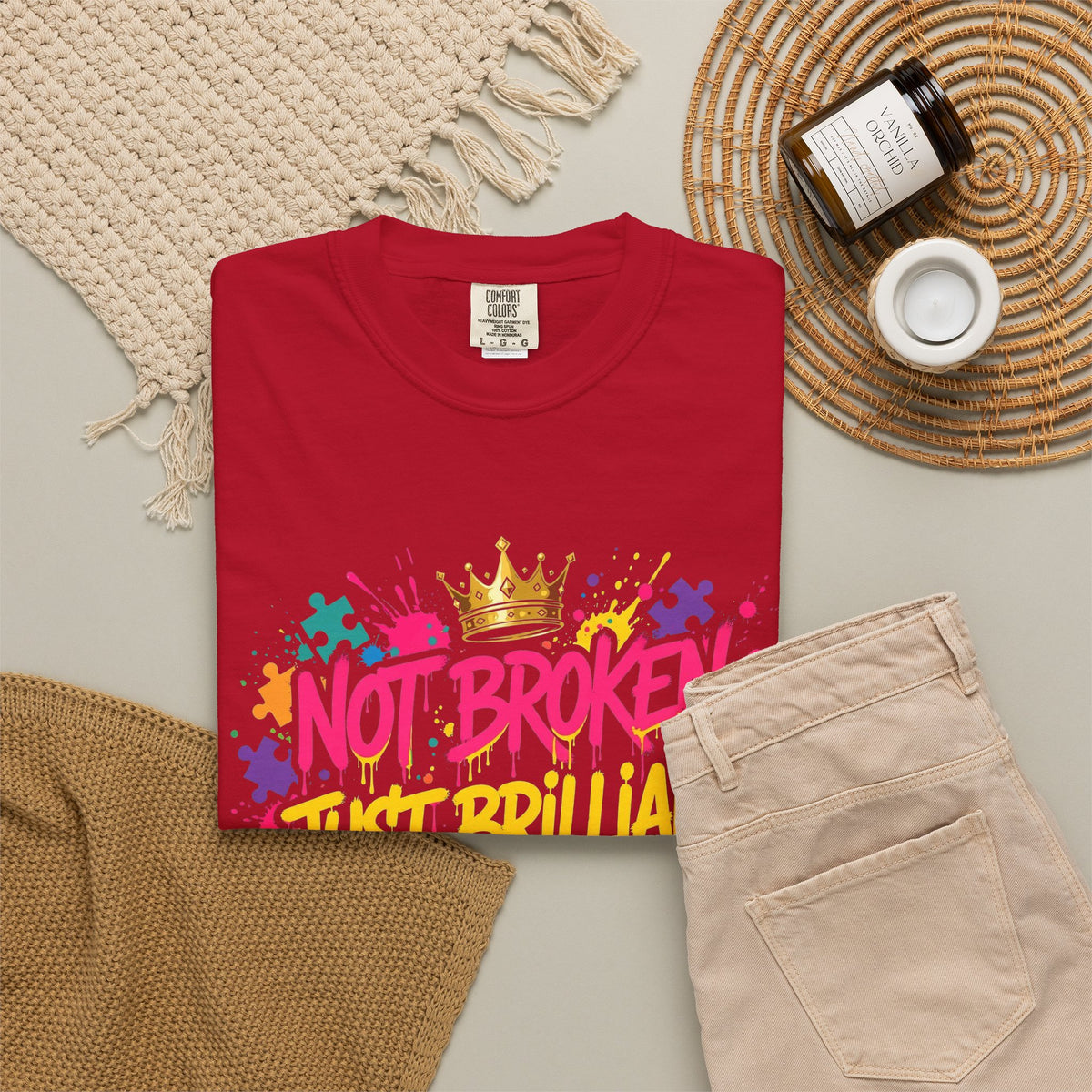 Not Broken Just Brilliant – Autism Awareness T-Shirt