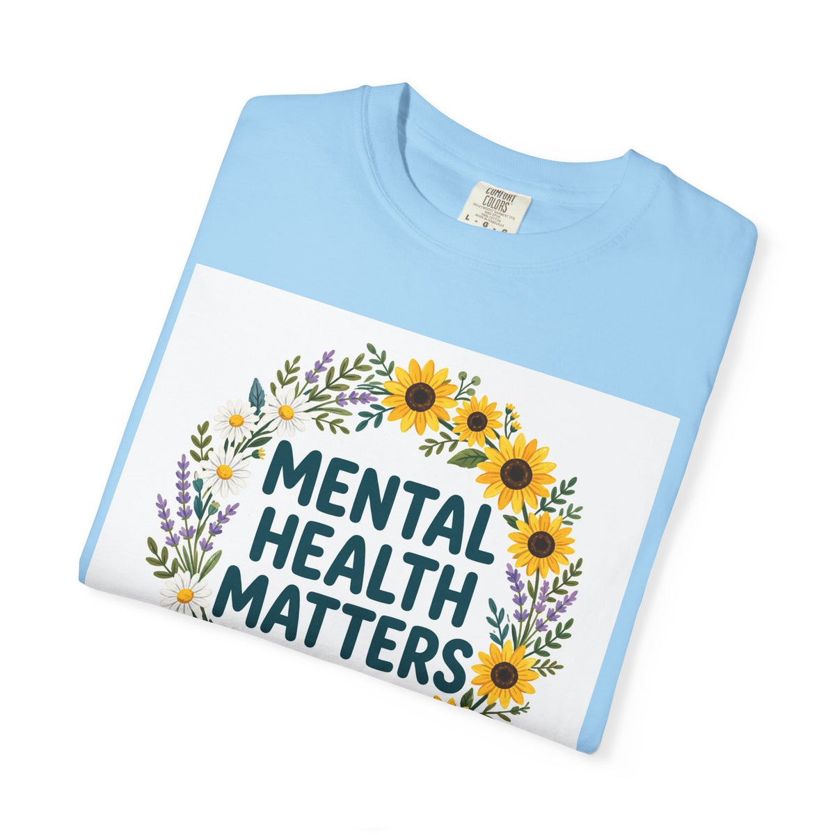 Mental Health Matters – Floral Awareness T-Shirt