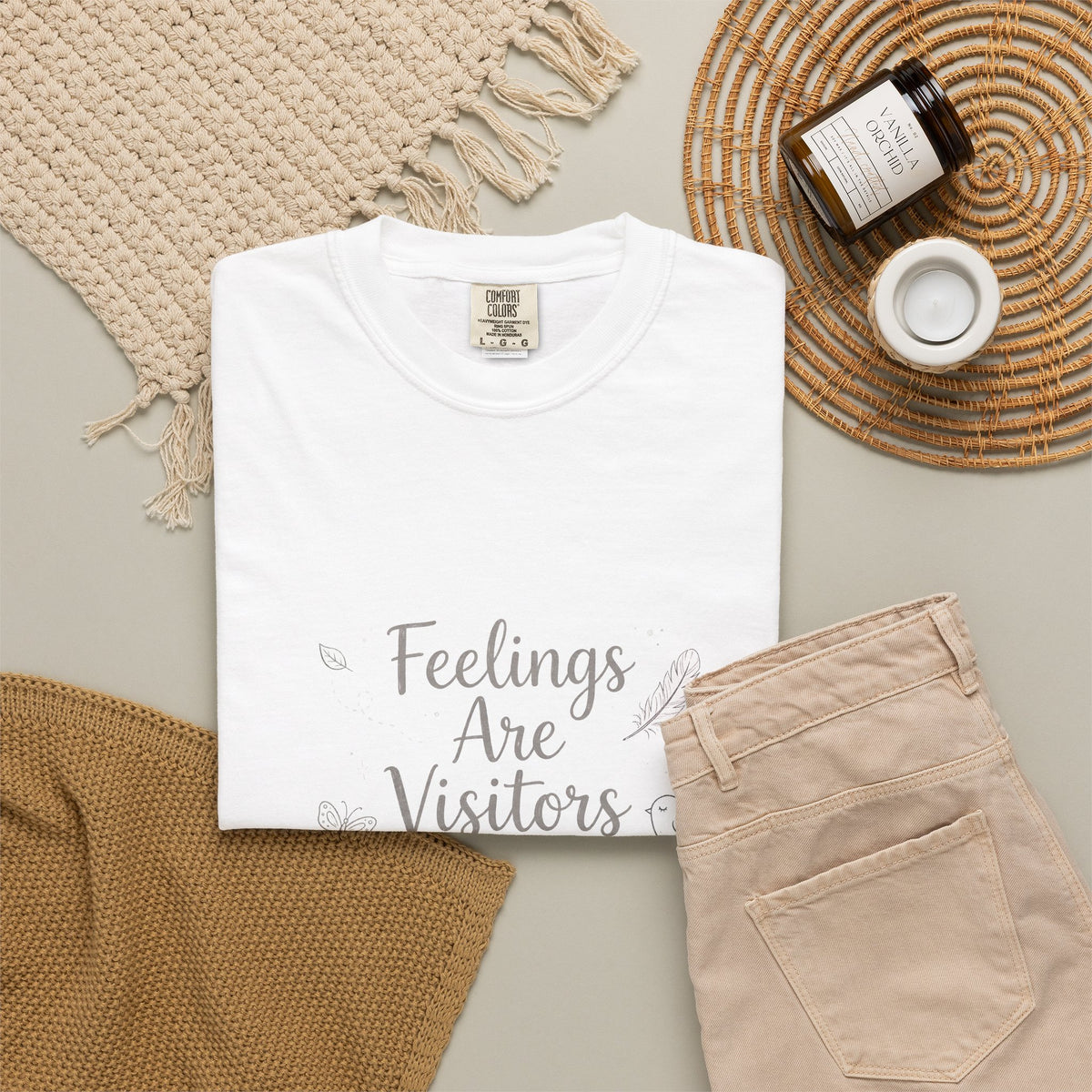 Feelings Are Visitors – Mental Health T-Shirt