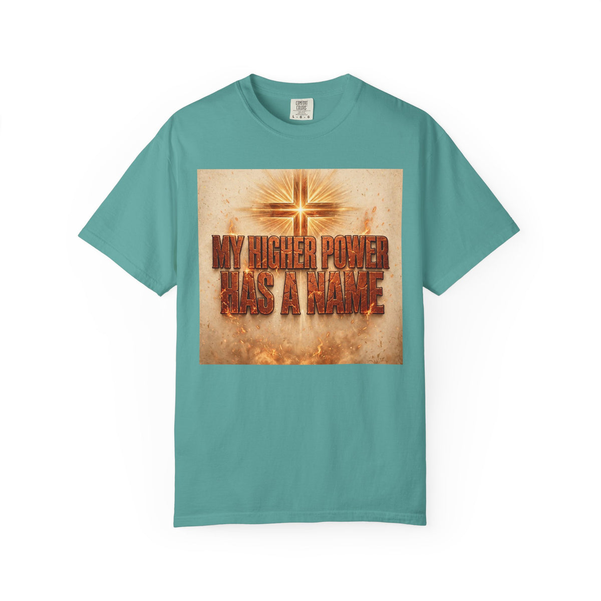 Higher Power Fiery Cross – Recovery T-Shirt