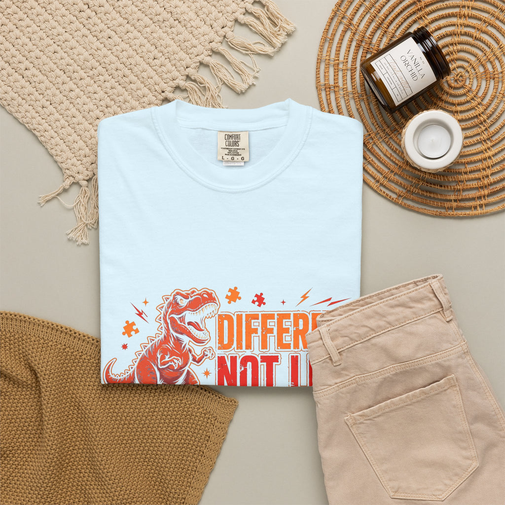 Different Not Less T-Rex – Autism Awareness T-Shirt