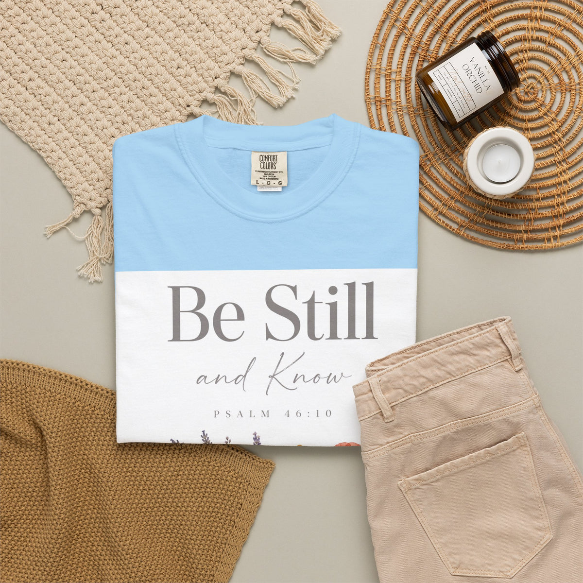 Be Still and Know – Psalm 46:10 Christian T-Shirt