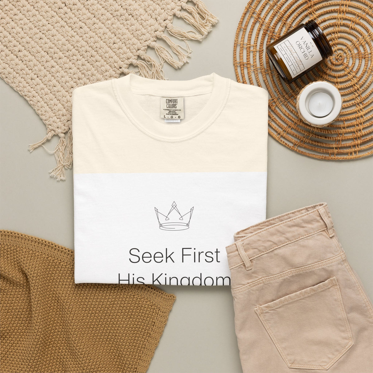 Seek First His Kingdom – Matthew 6:33 Christian T-Shirt