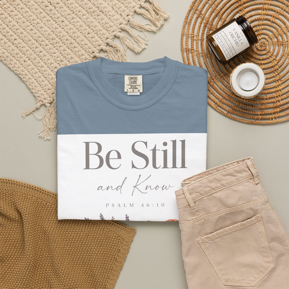Be Still and Know – Psalm 46:10 Christian T-Shirt