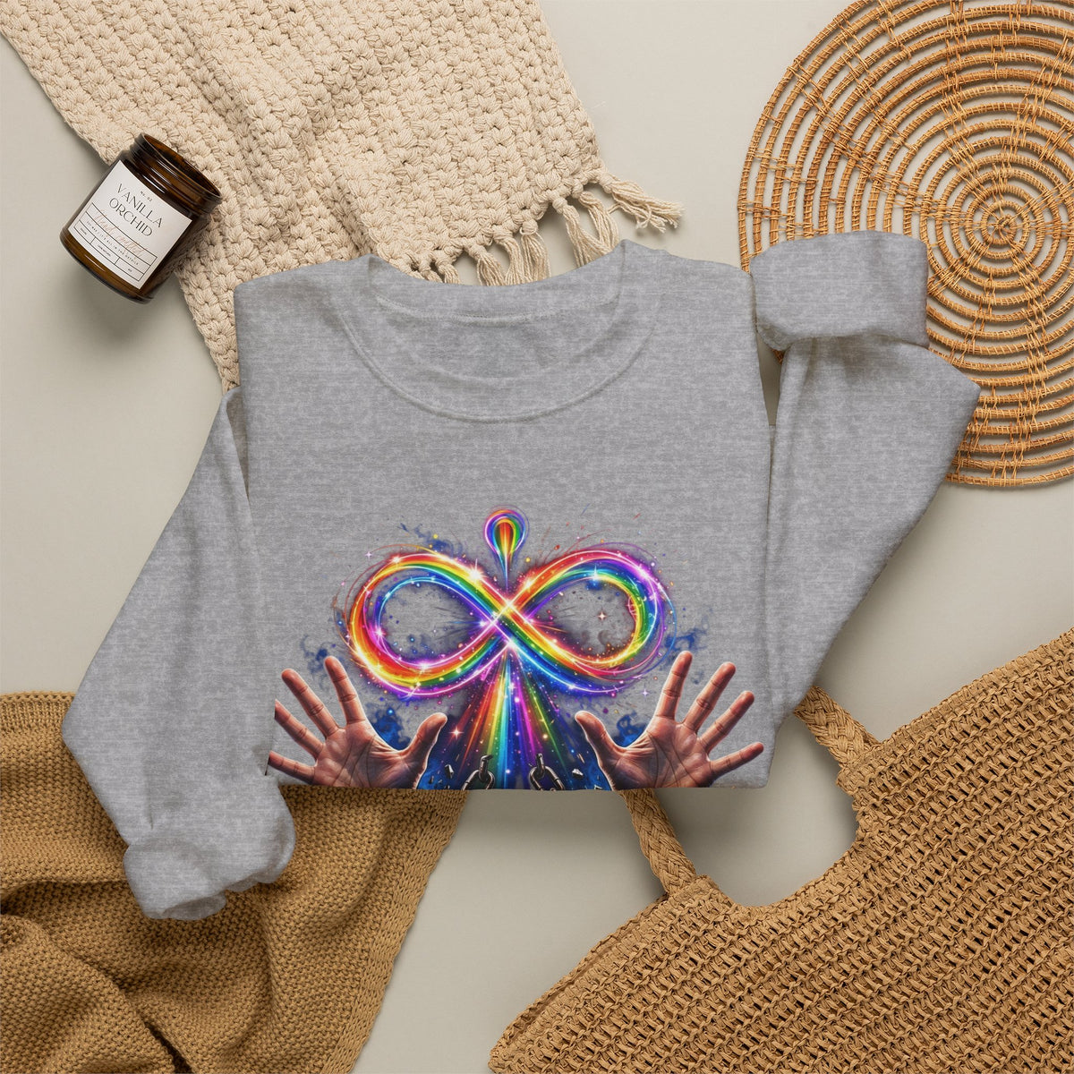 Different Not Less – Autism Acceptance Crewneck Sweatshirt