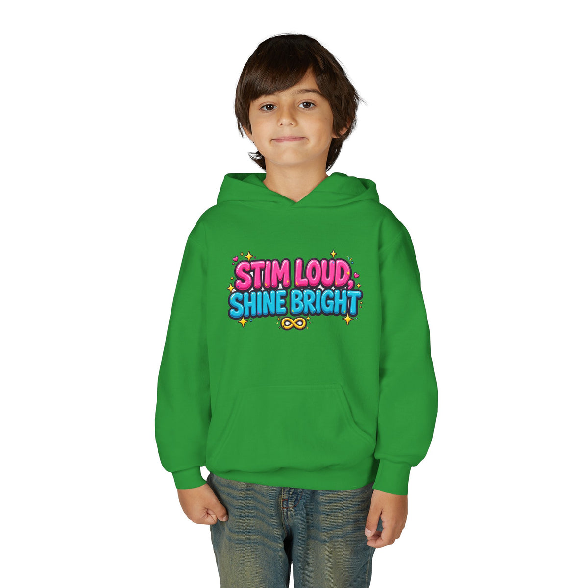 Stim Loud Shine Bright Kids' Hoodie