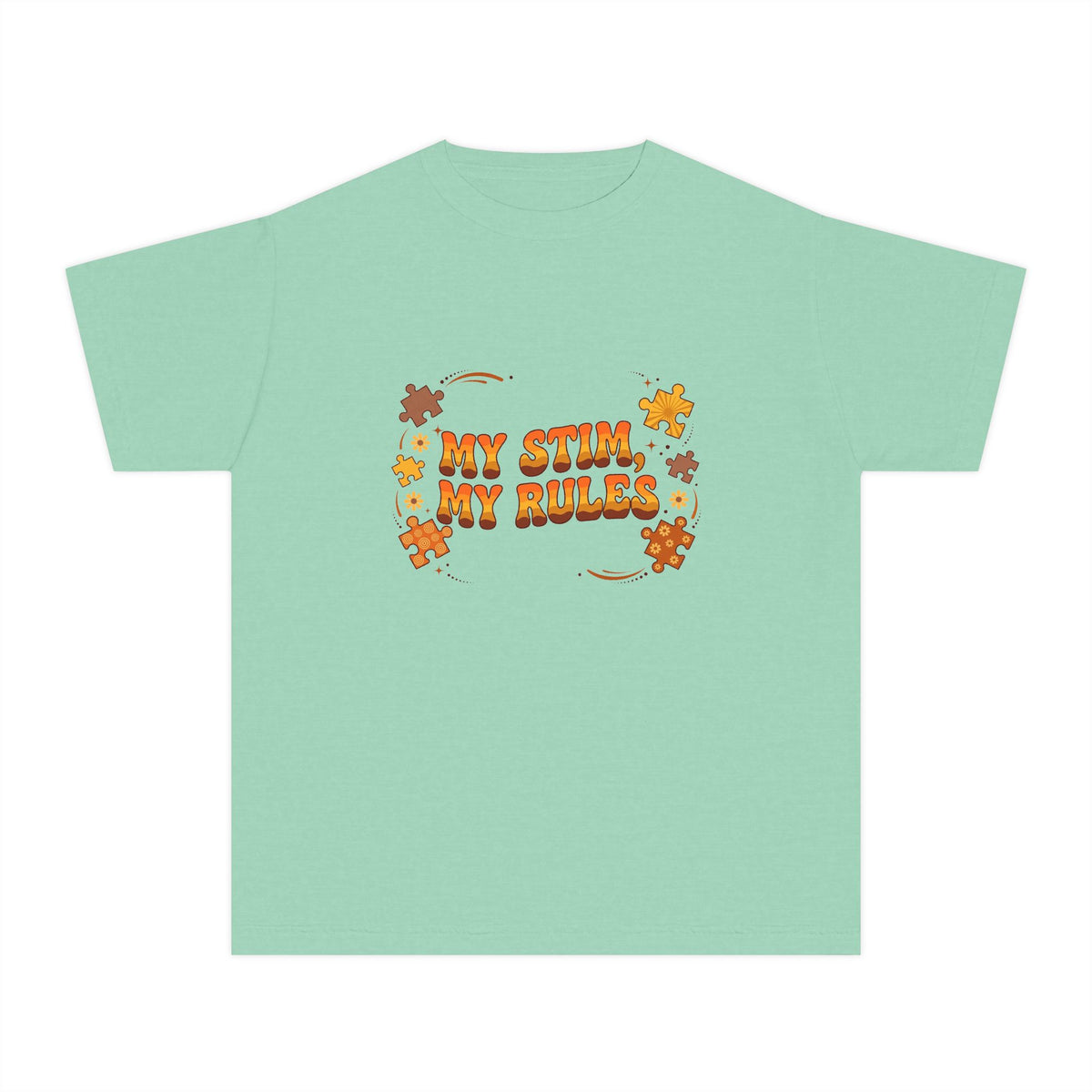 My Stim My Rules Retro – Autism Awareness Kids T-Shirt