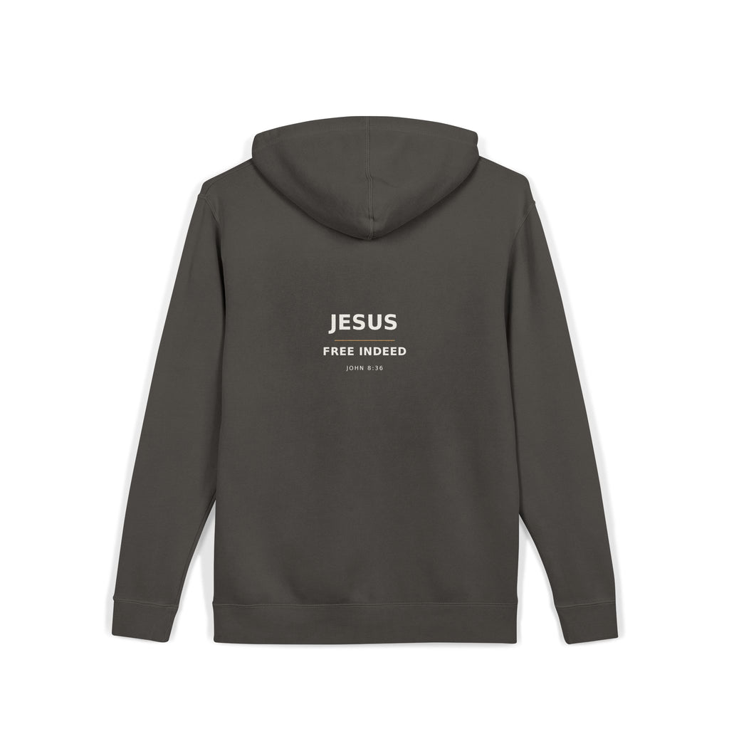 Jesus Free Indeed Christian Faith Hoodie