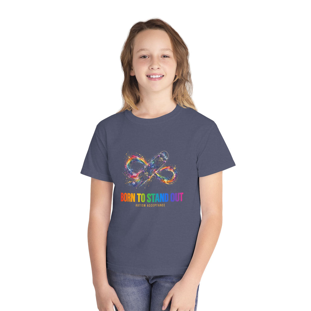 Born To Stand Out – Autism Acceptance Kids' T-Shirt