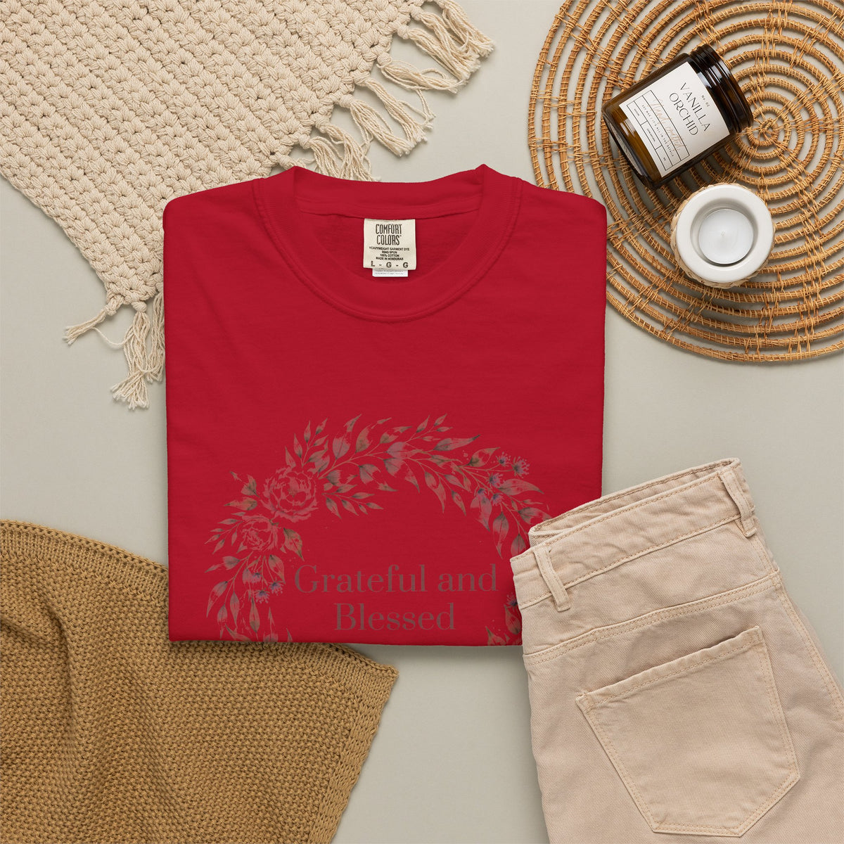 Grateful and Blessed – Christian T-Shirt