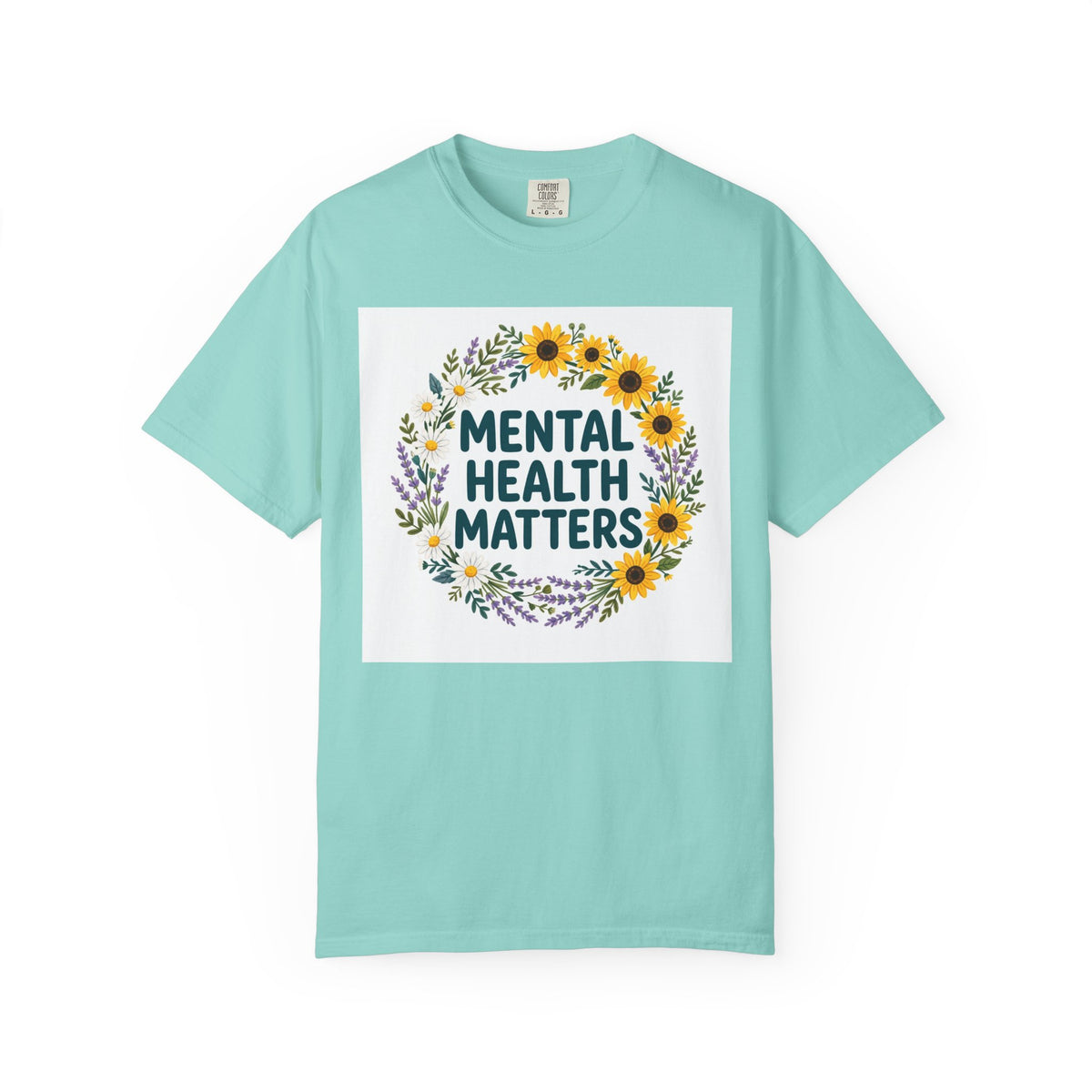 Mental Health Matters – Floral Awareness T-Shirt