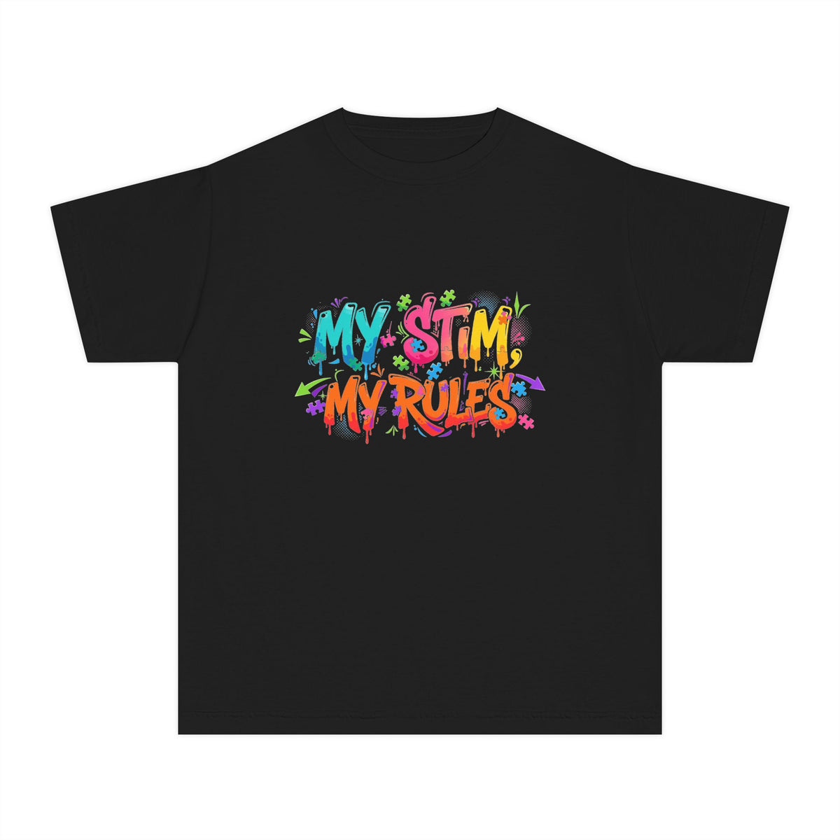 My Stim, My Rules – Autism Awareness Kids T-Shirt