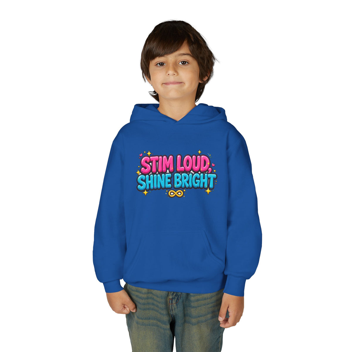 Stim Loud Shine Bright Kids' Hoodie