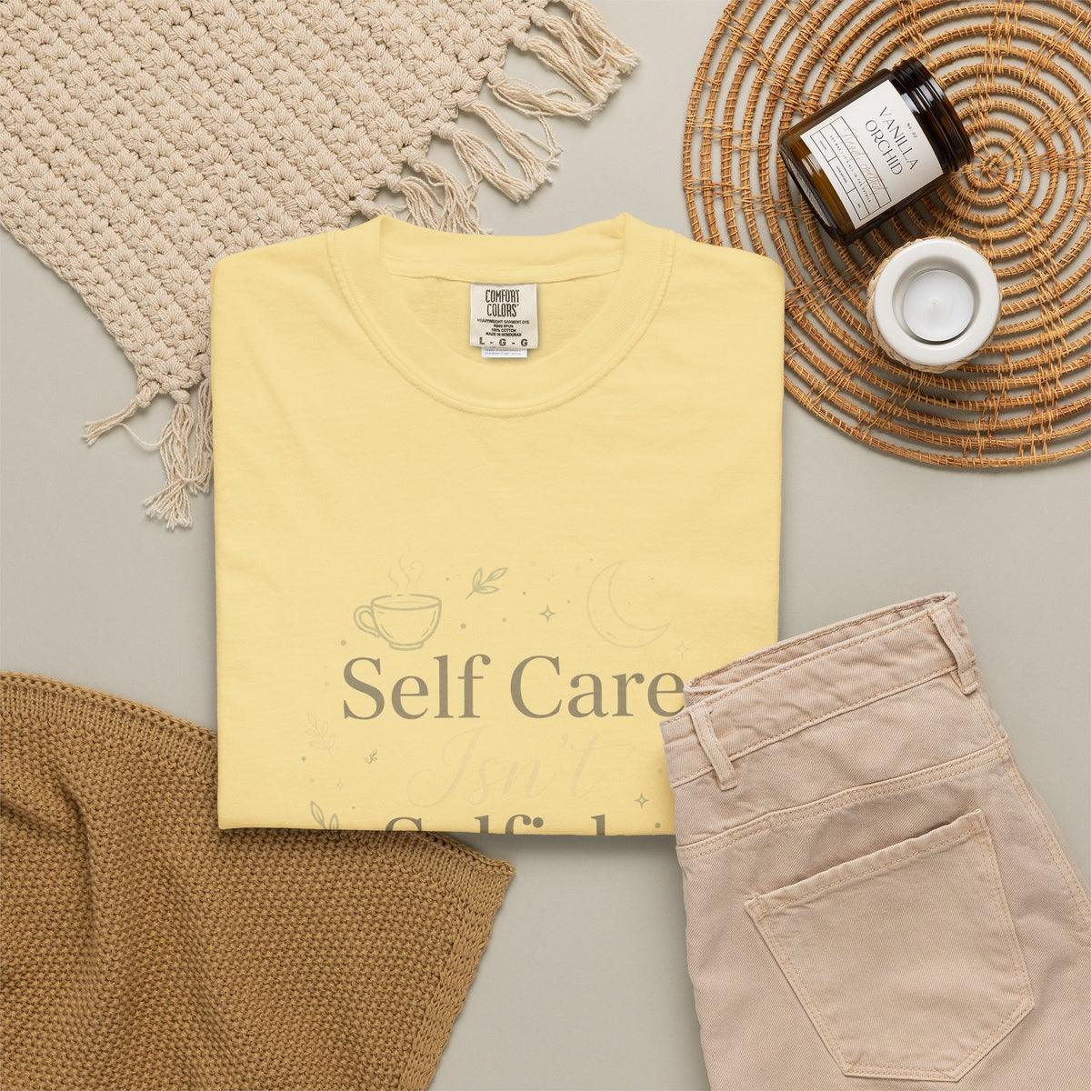 Self Care Isn't Selfish – Mental Health T-Shirt