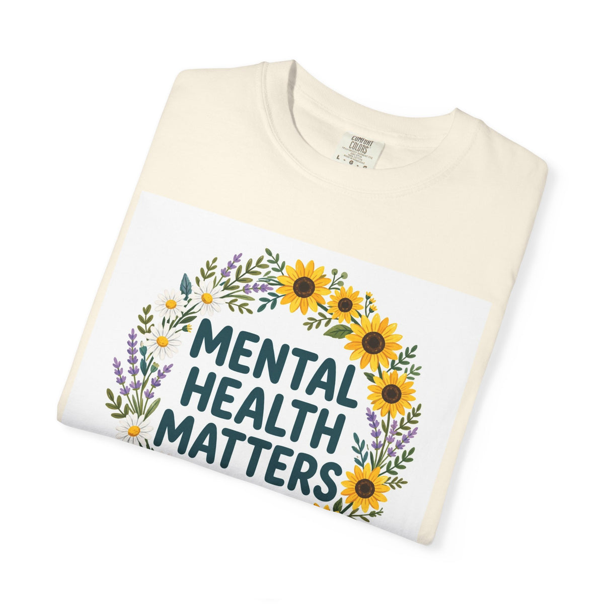 Mental Health Matters – Floral Awareness T-Shirt