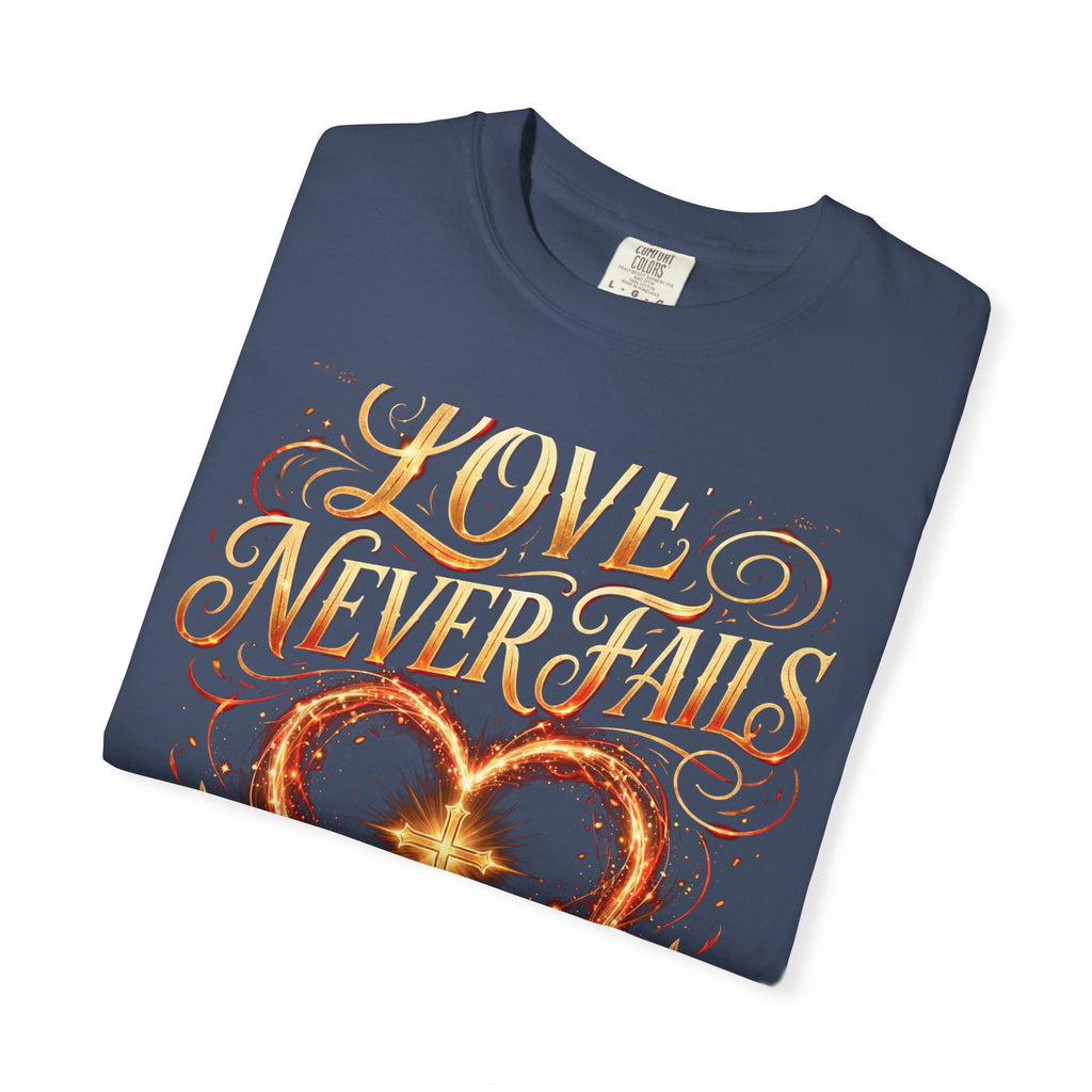 Love Never Fails – Christian T-Shirt