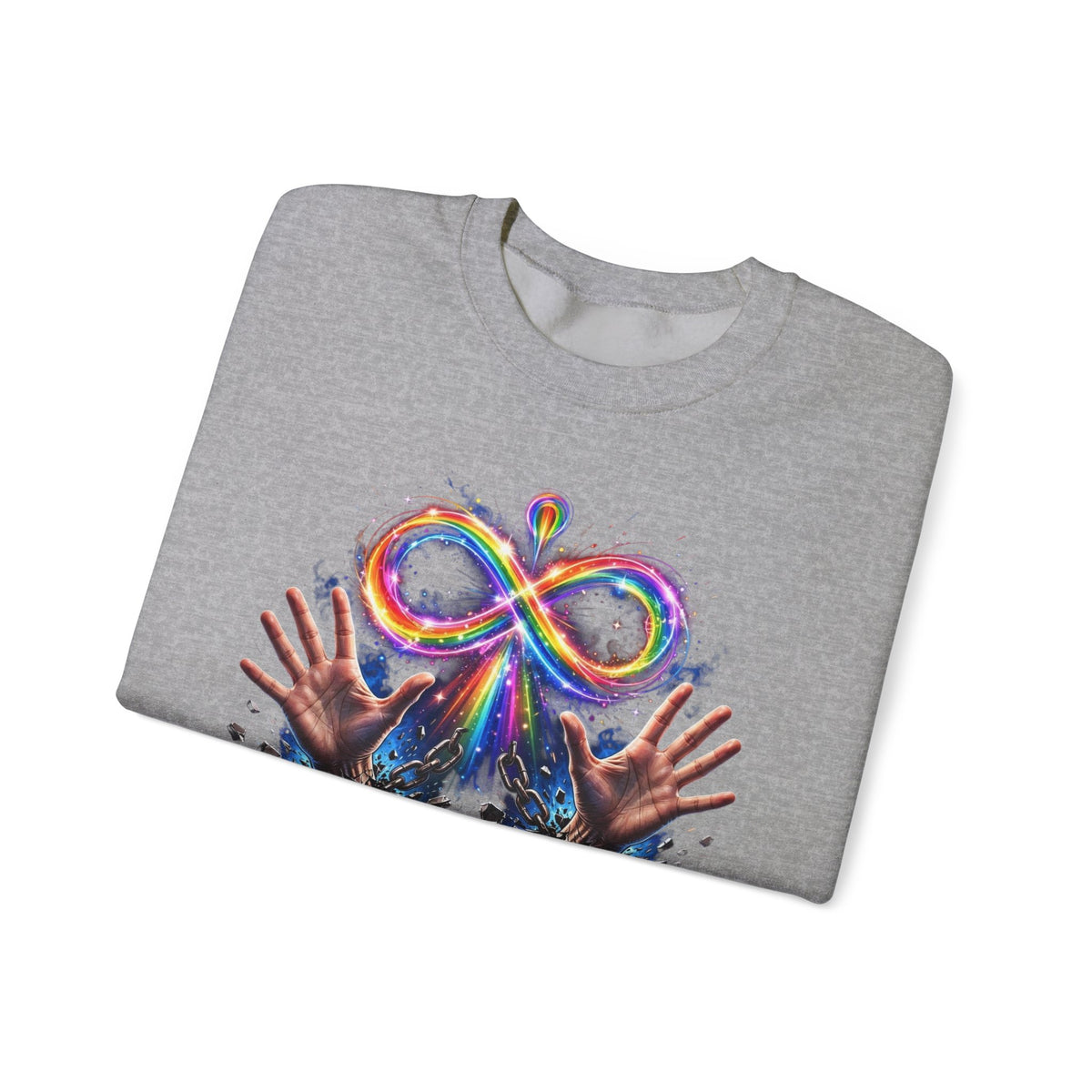 Different Not Less – Autism Acceptance Crewneck Sweatshirt