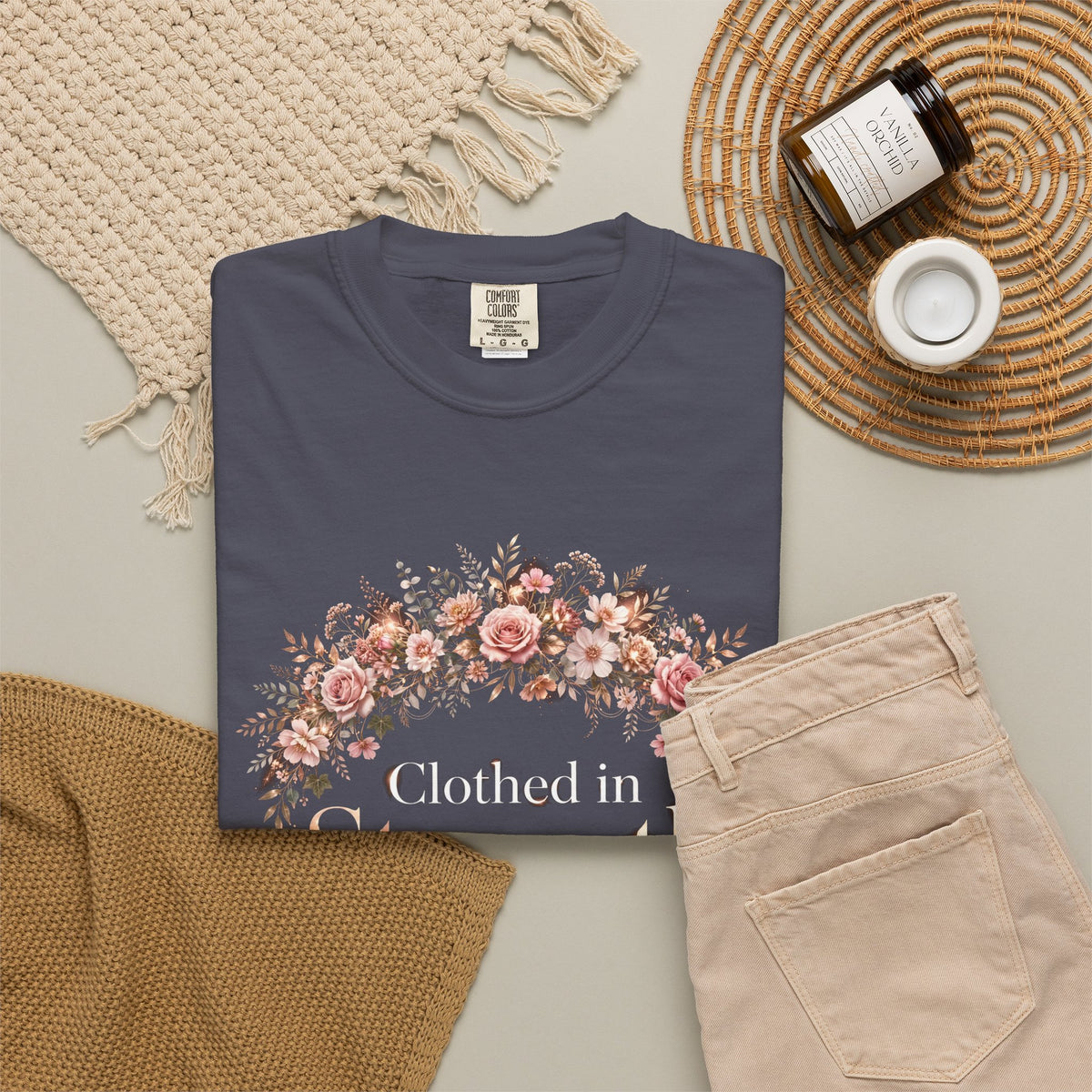 Clothed In Strength – Christian T-Shirt