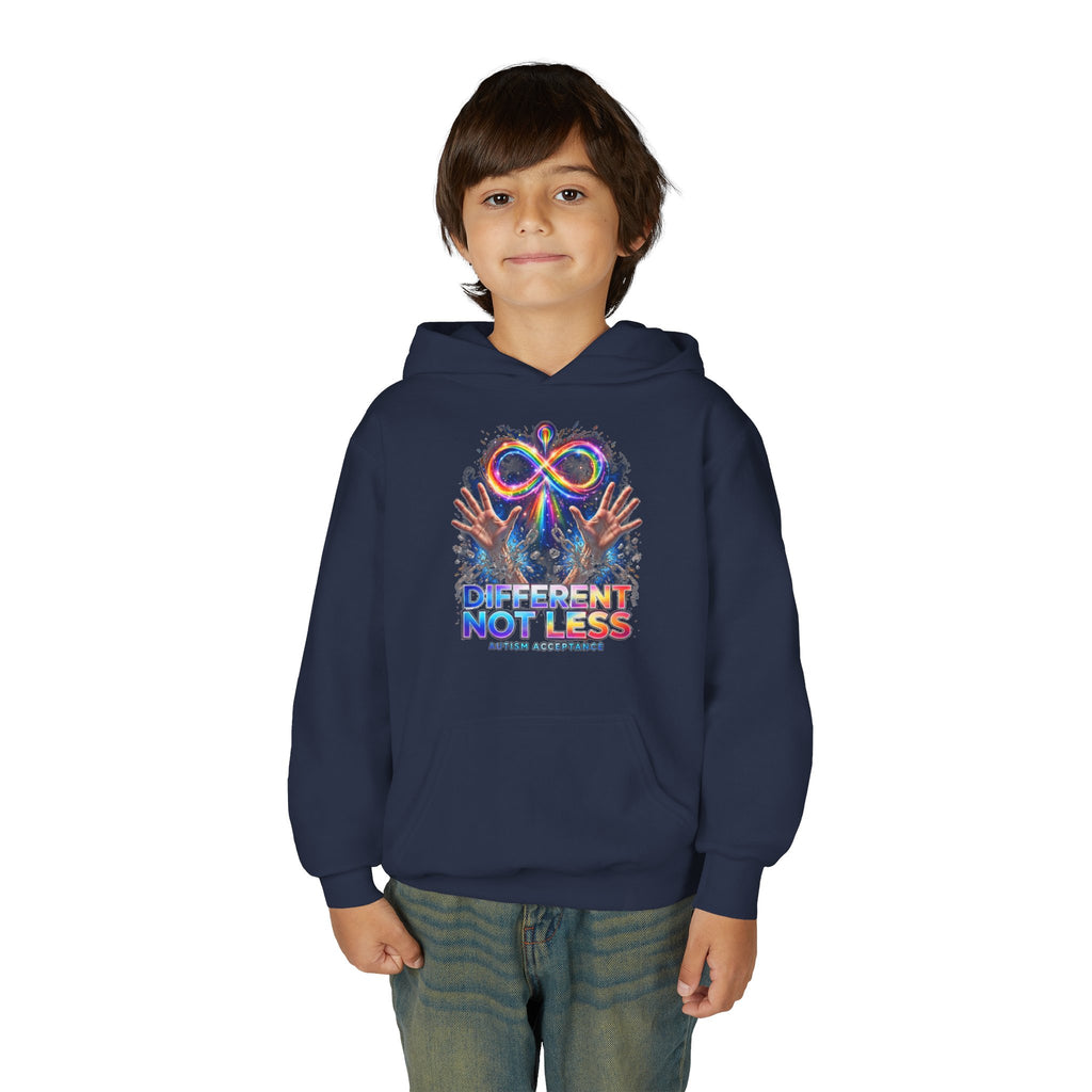 Different Not Less – Autism Acceptance Kids' Hoodie