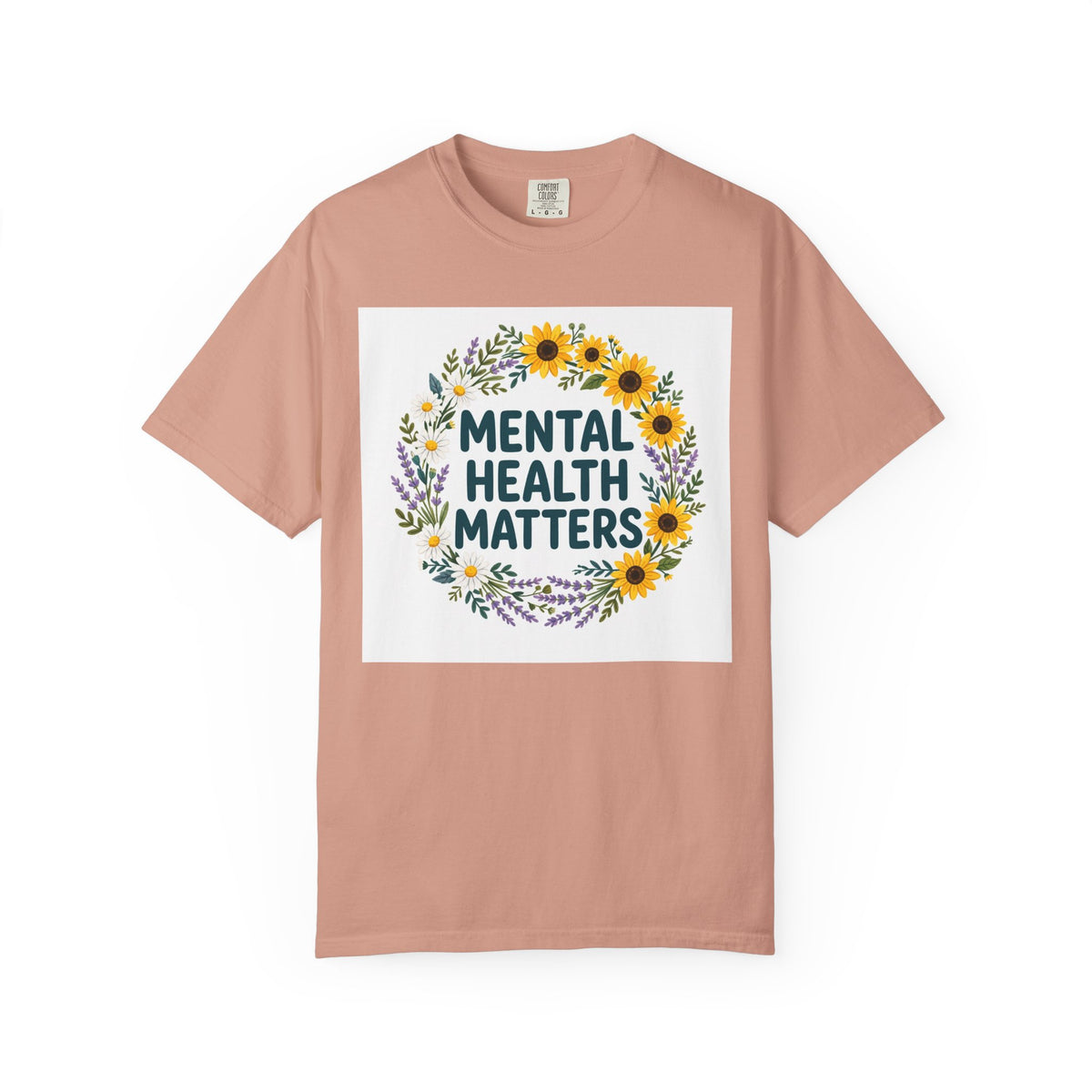 Mental Health Matters – Floral Awareness T-Shirt