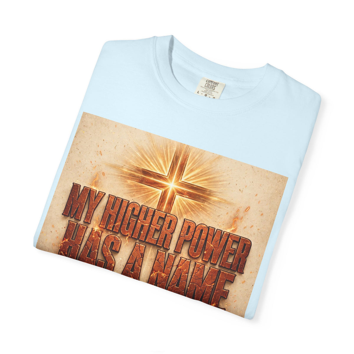 Higher Power Fiery Cross – Recovery T-Shirt