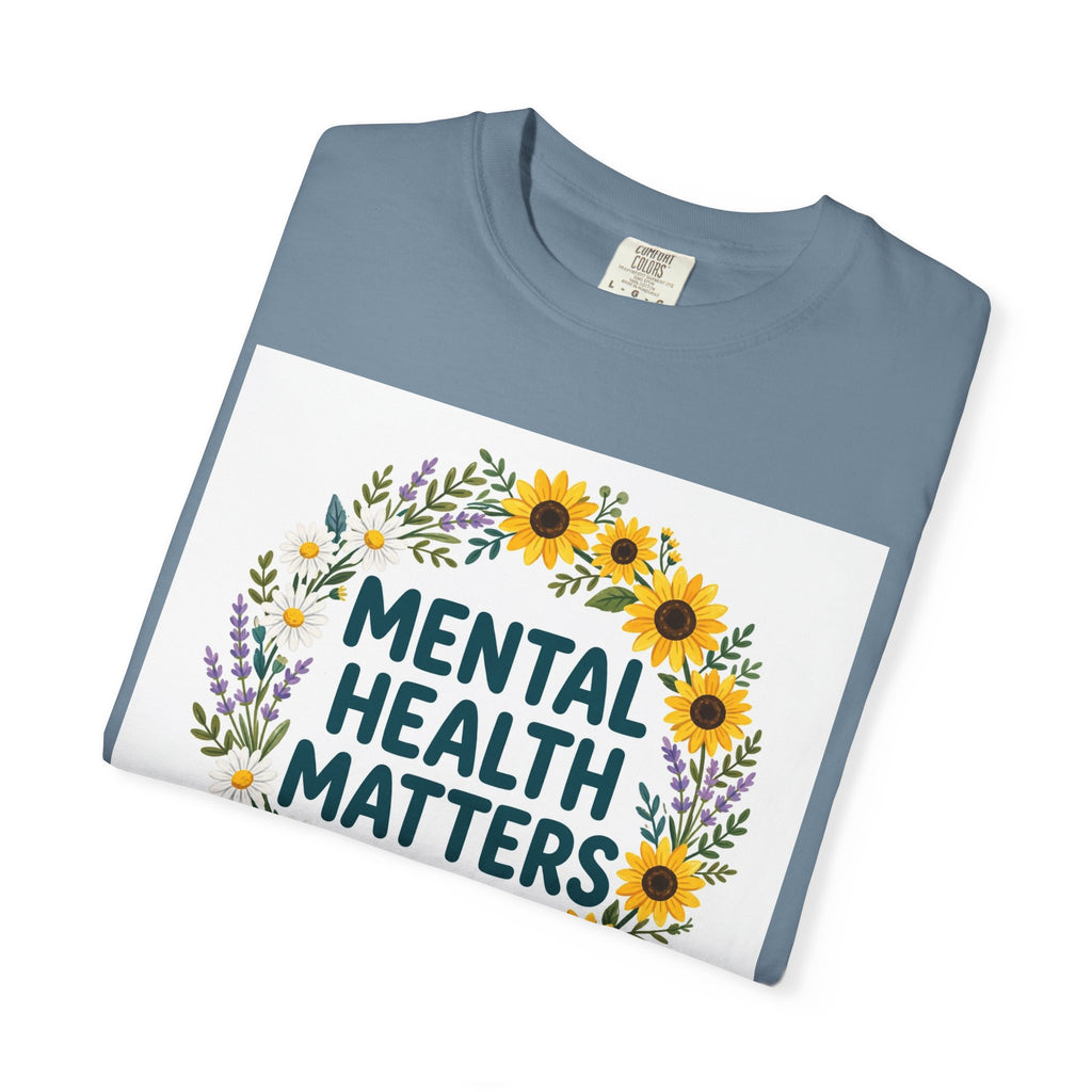 Mental Health Matters – Floral Awareness T-Shirt