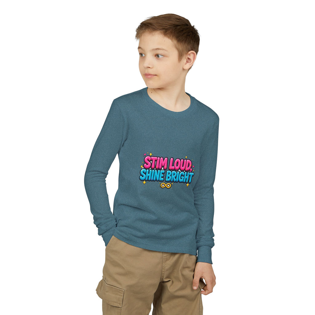 Stim Loud Shine Bright Kids' Long Sleeve T-Shirt