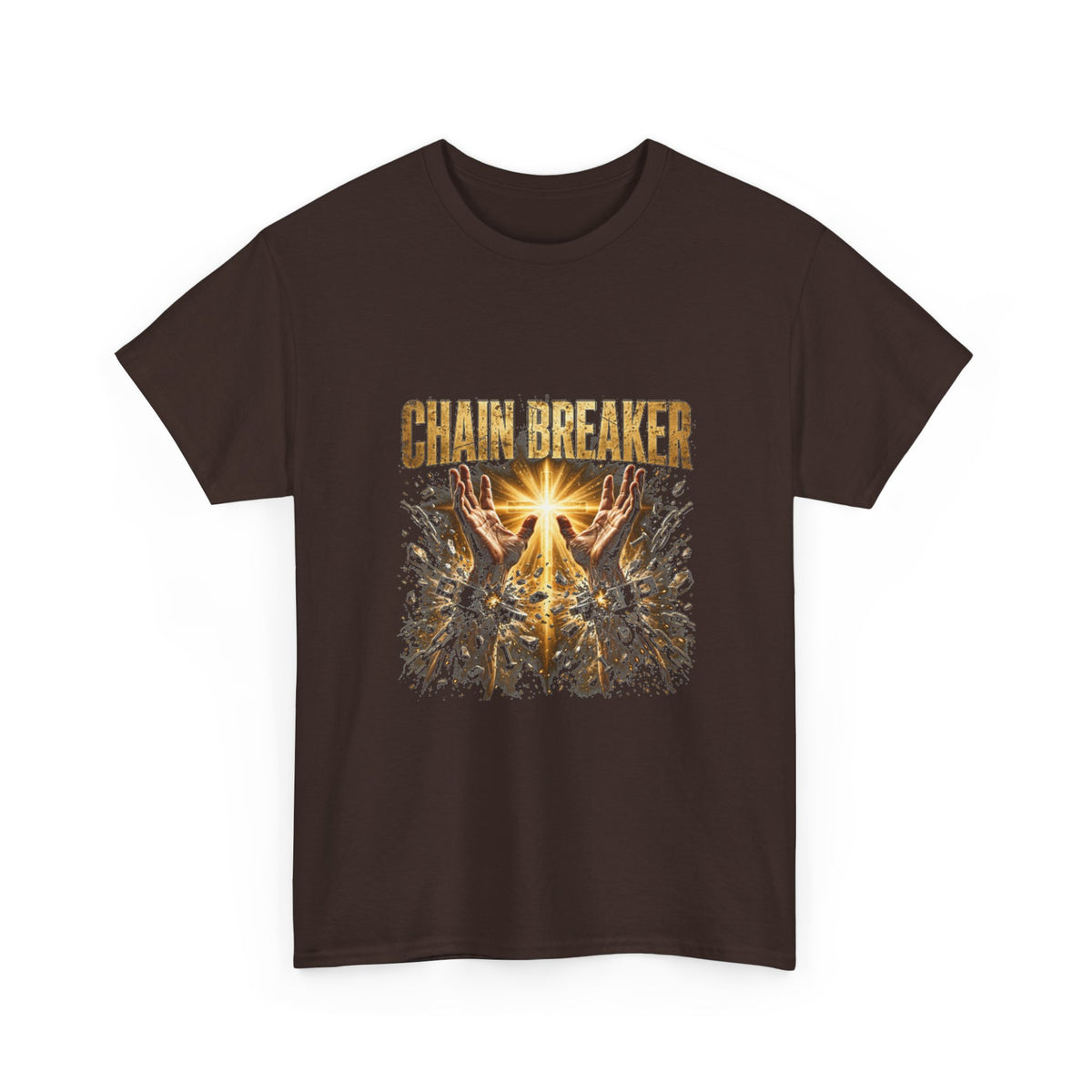 Chain Breaker Christian Graphic T-Shirt – Galatians 5:1 Bible Verse