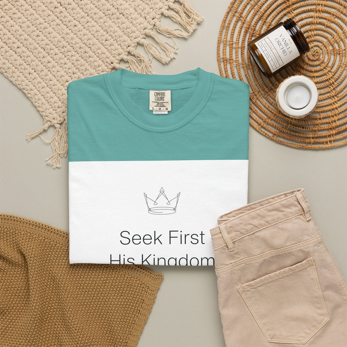 Seek First His Kingdom – Matthew 6:33 Christian T-Shirt