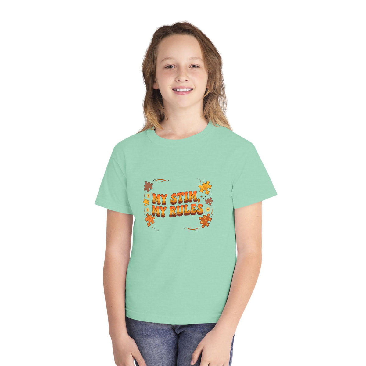 My Stim My Rules Retro – Autism Awareness Kids T-Shirt