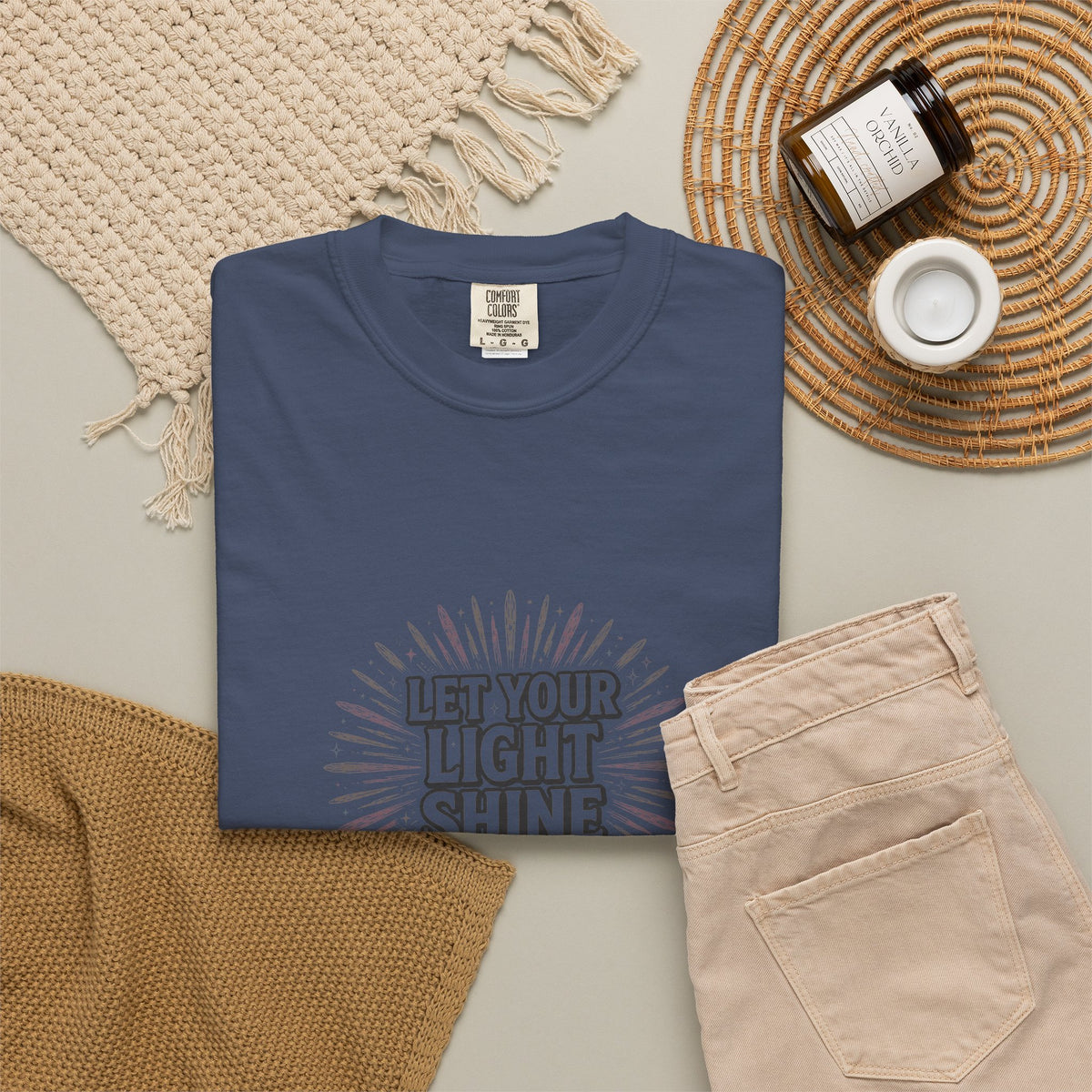 Let Your Light Shine — Matthew 5:16 – Christian T-Shirt