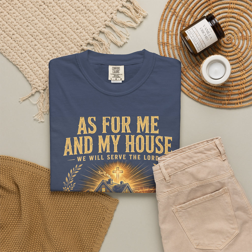 As For Me And My House We Will Serve The Lord – Christian T-Shirt