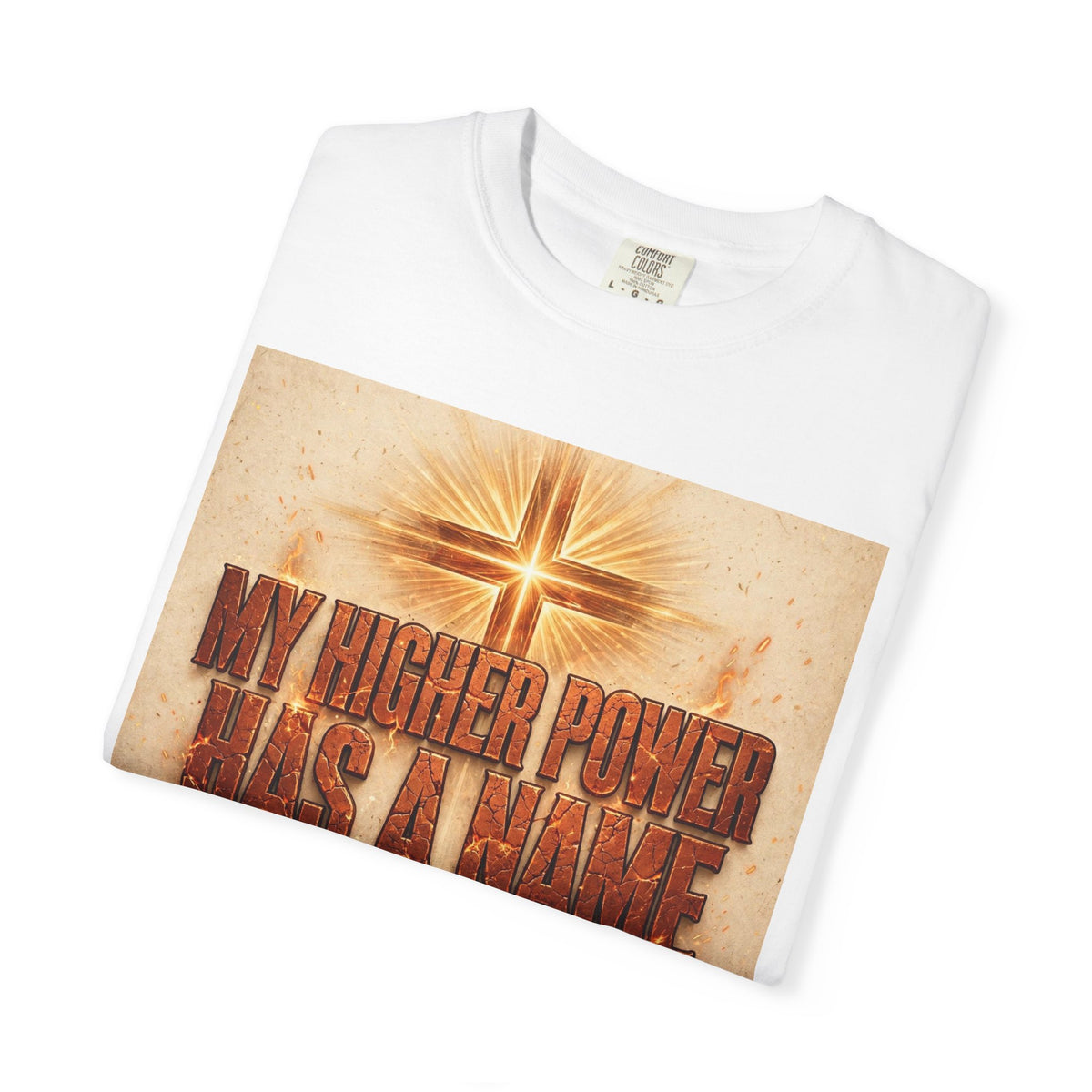 Higher Power Fiery Cross – Recovery T-Shirt