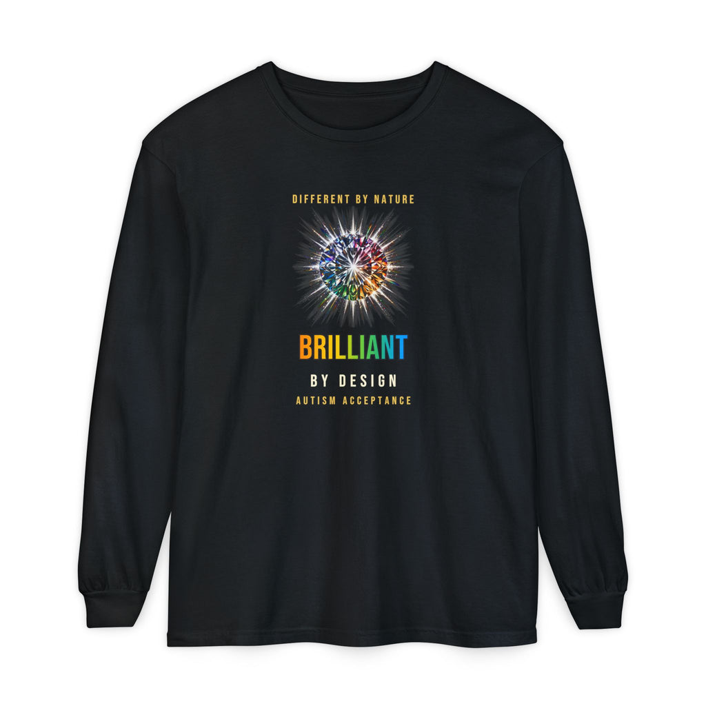 Brilliant By Design – Autism Acceptance Long Sleeve T-Shirt