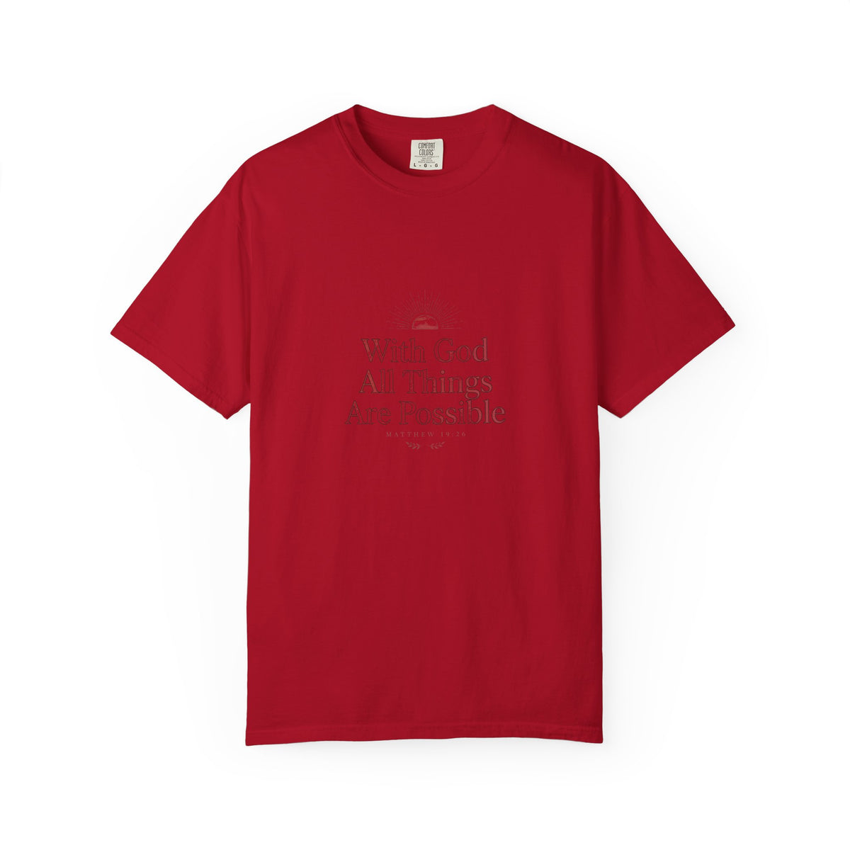 With God All Things Are Possible – Matthew 19:26 Christian T-Shirt