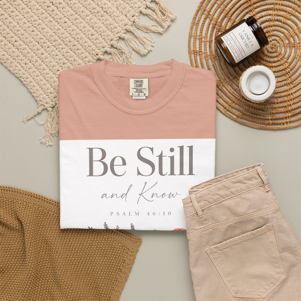 Be Still and Know – Psalm 46:10 Christian T-Shirt