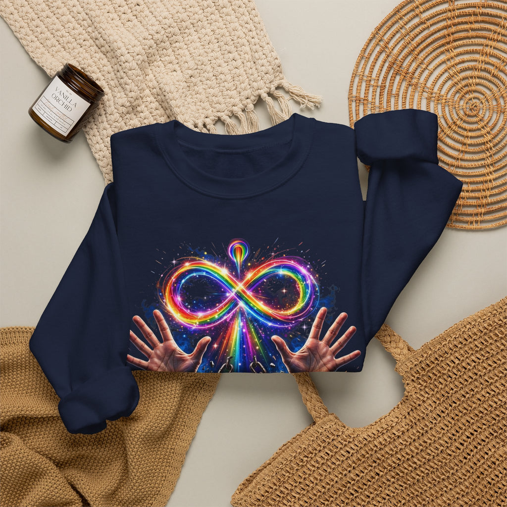 Different Not Less – Autism Acceptance Crewneck Sweatshirt
