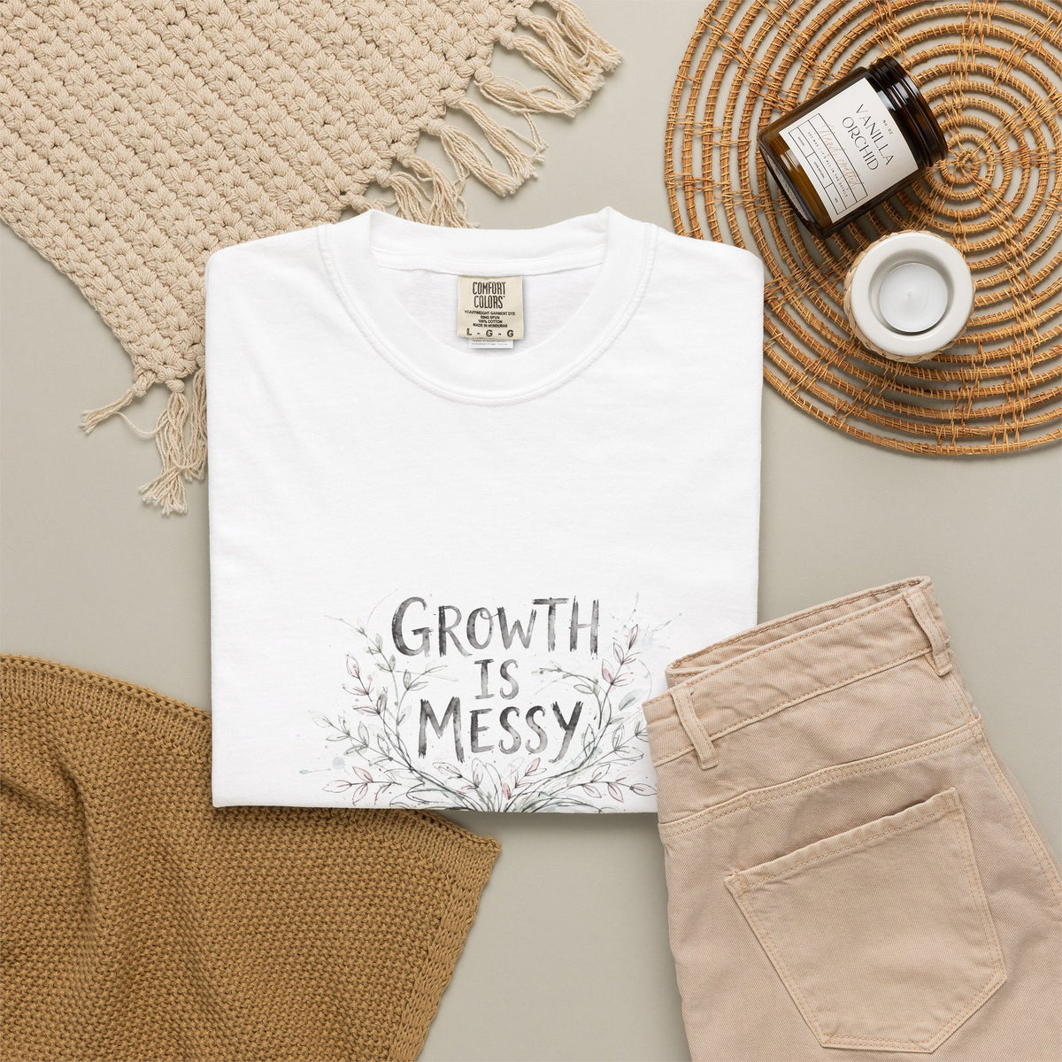 Growth Is Messy – Mental Health T-Shirt