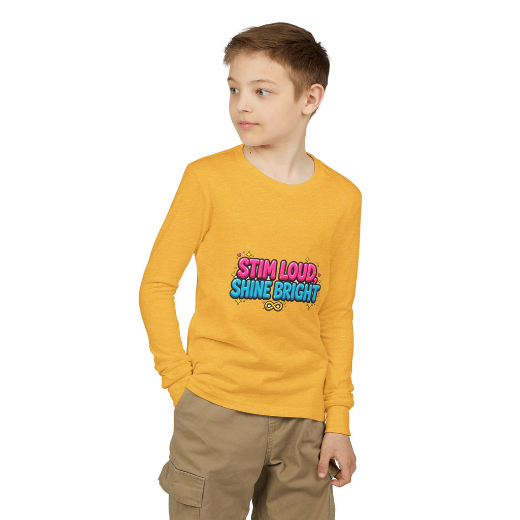 Stim Loud Shine Bright Kids' Long Sleeve T-Shirt