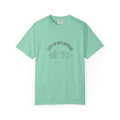 Faith Can Move Mountains – Matthew 17:20 Christian T-Shirt