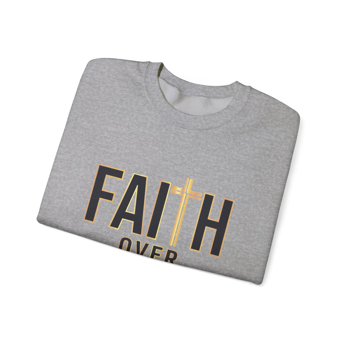 Faith Over Fear – Christian Crewneck Sweatshirt (Light Colors)