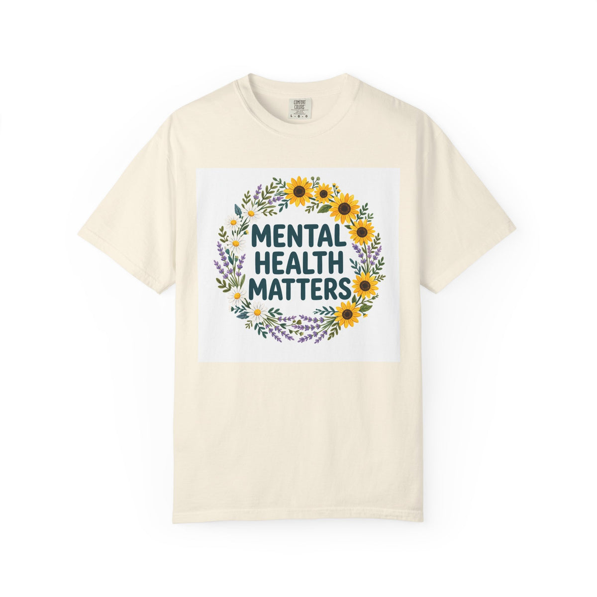 Mental Health Matters – Floral Awareness T-Shirt
