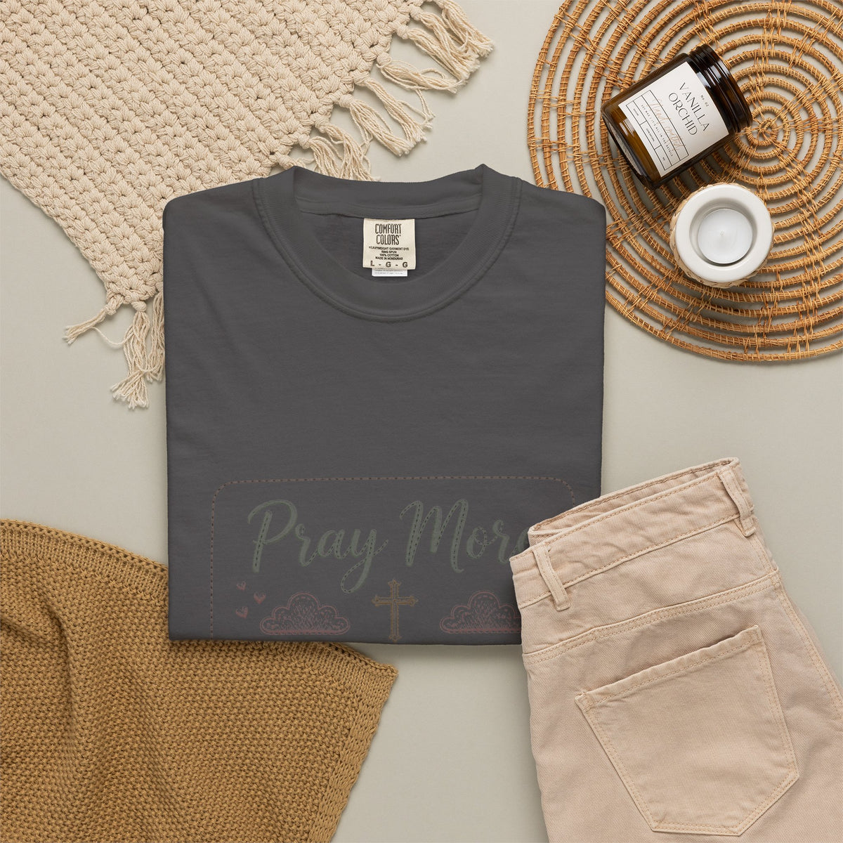 Pray More Worry Less – Christian T-Shirt