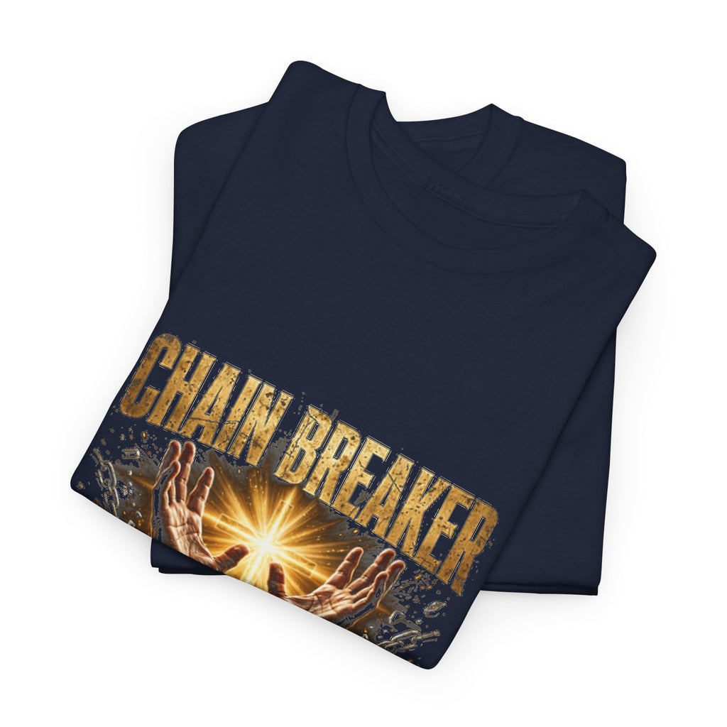 Chain Breaker Christian Graphic T-Shirt – Galatians 5:1 Bible Verse